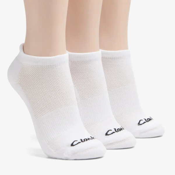 Clarks 3 Pack Solid Athletic Sock<Women Socks | Accessories