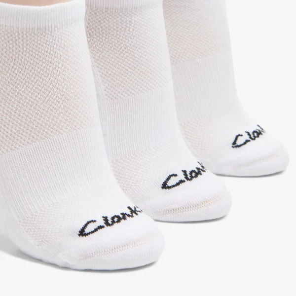 Clarks 3 Pack Solid Athletic Sock<Women Socks | Accessories