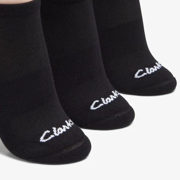 Clarks 3 Pack Solid Athletic Sock<Women Socks | Accessories