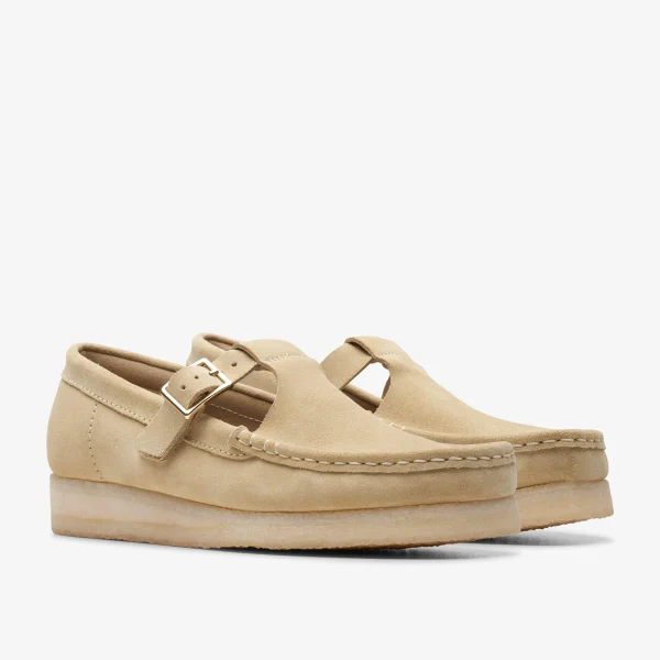 Clarks Wallabee T-Bar<Women Slip-Ons | Loafers & Oxfords